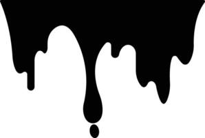 Dripping paint or ink stain icon in flat. Isolated on spots of paint, floating oil blots Blob paint stain and drip Water drops liquid burst splashes for apps or web vector
