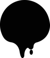 Dripping paint or ink icon in flat. Isolated on spots of paint, floating oil blots Blob paint stain and drip Water drops liquid burst splashes for apps or web vector