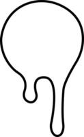 Dripping paint or ink icon in line. Isolated on spots of paint, floating oil blots Blob paint stain and drip Water drops liquid burst splashes for apps or web vector