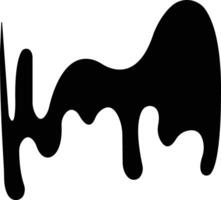 Dripping paint or ink stain icon in flat. Isolated on spots of paint, floating oil blots Blob paint stain and drip Water drops liquid burst splashes for apps or web vector