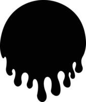 Dripping paint or ink icon in flat. Isolated on spots of paint, floating oil blots Blob paint stain and drip Water drops liquid burst splashes for apps or web vector