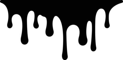 Dripping paint or ink stain icon in flat. Isolated on spots of paint, floating oil blots Blob paint stain and drip Water drops liquid burst splashes for apps or web vector