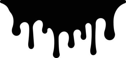 Dripping paint or ink stain icon in flat. Isolated on spots of paint, floating oil blots Blob paint stain and drip Water drops liquid burst splashes for apps or web vector