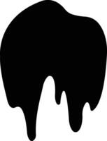 Dripping paint or ink icon in flat. Isolated on spots of paint, floating oil blots Blob paint stain and drip Water drops liquid burst splashes for apps or web vector