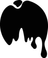 Dripping paint or ink icon in flat. Isolated on spots of paint, floating oil blots Blob paint stain and drip Water drops liquid burst splashes for apps or web vector