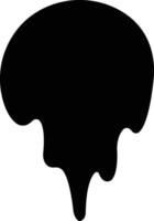 Dripping paint or ink icon in flat. Isolated on spots of paint, floating oil blots Blob paint stain and drip Water drops liquid burst splashes for apps or web vector