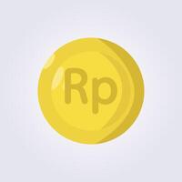 flat rupiah icon illustration design vector