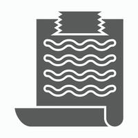 notepaper icon, notepad, paper illustration vector