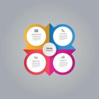 infographics, graphs. presentation. Business concept, parts, steps, processes. Infographic data visualization. Startup template vector
