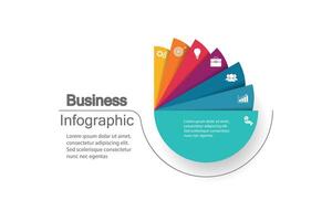 infographics, graphs. presentation. Business concept, parts, steps, processes. Infographic data visualization. Startup template vector