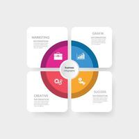 infographics, graphs. presentation. Business concept, parts, steps, processes. Infographic data visualization. Startup template vector