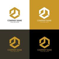 initial letter MZ hexagon logo design vector
