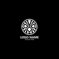 head owl logo design vector