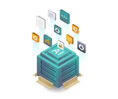Effective Management of High-Volume Data Storage on Servers vector