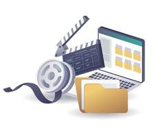 Managing Data Files in Creative Editing Projects vector