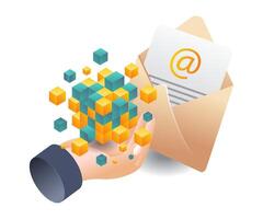 Empowering Yourself with Email Data Technology vector