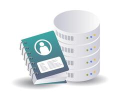 Digital Marketing Database Strategies for Business Development vector