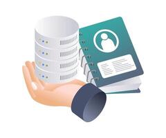 Database Solutions for Customer Relationship Management vector
