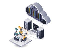Discussion on analytical data from cloud servers vector
