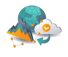 Analytical Insights into Internet Cloud Server Hosting Technology vector