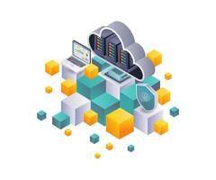 Analyzing Blockchain Security in Cloud Server Infrastructures vector