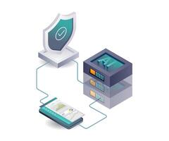 Artificial Intelligence in Data Server Security Analysis vector