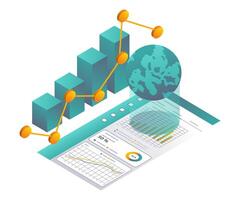 Analysis of Global Business Development Data vector