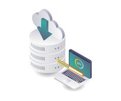 Analyzing Database Storage Performance in Cloud Server Systems vector