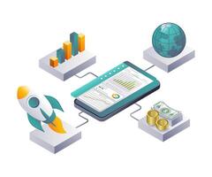 Analyzing Business Data Networks in Startups Using Smartphone Technology vector