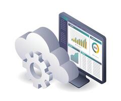 Analysis of cloud server computer performance vector