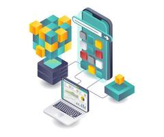 Analysis of Blockchain Technology in Smartphone Applications vector