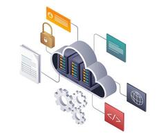 Optimizing Cloud Server Network Maintenance vector