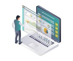 Professional Technology Data Developers and Analysts vector