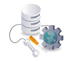 Best Practices for Database Repair and Security Maintenance vector