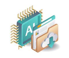 Artificial Intelligence for Data Management vector