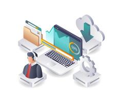Business Development Analysis in Network Environments vector