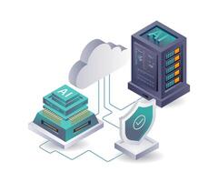 Artificial intelligence system for server data security analysis vector
