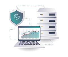 Computer server data security analysis vector