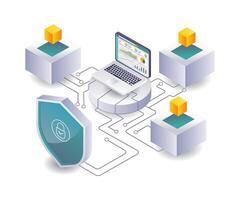 Innovations in Blockchain Data Analysis Management vector