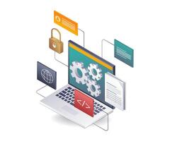 Computers in Business Technology Networks vector