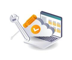 Maintaining and Repairing Business Data on Cloud Servers vector