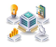 AI Solutions for Business Development vector