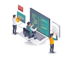 Business Development Programmer Team vector