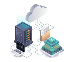 Artificial intelligence automatically analyzes cloud server data vector