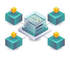Analyzing Blockchain Network Management Strategies vector