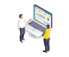 Professional Insights into Data Analysis in Computer Technology vector