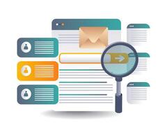 Digital Information Analysis Using Search Engines vector