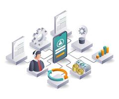 Personal Network Development in Business vector