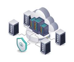 Effective Cloud Server Management Solutions for Technology vector