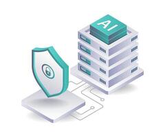 Protecting Data in AI Applications vector